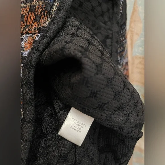 Christopher&Banks Womens Med Earth Tones Button Sport Jacket Office Floral Geo - Picture 9 of 10